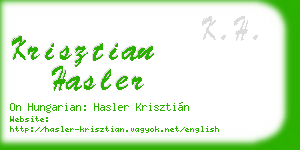 krisztian hasler business card